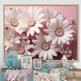 thumbnail image 1 of Designart "Elegant White Daisy Bloom" Daisies Floater Framed Canvas Wall Art, 1 of 5