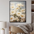 thumbnail image 1 of Designart "Elegant White Daisy Fields I" Daisies Floater Framed Wall Art Prints, 1 of 5