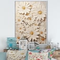 thumbnail image 1 of Designart "Elegant White Daisy Fields III" Daisies Floater Framed Canvas Wall Art, 1 of 5