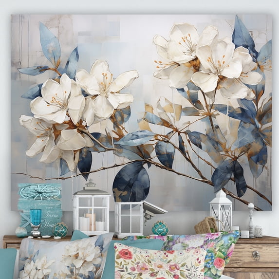 Designart "Elegantly Simple Blooms" Rhododendron Wall Art Prints