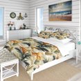 thumbnail image 1 of Designart "Elements Of Tropical Beauty" Green Tropical Bedding Covert Set - Tropical Bed Set With 1 Sham, 1 of 5