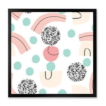 Designart 'Elements and Organic In Pastel Tones' Modern Framed Art Print