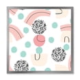 thumbnail image 1 of Designart 'Elements and Organic In Pastel Tones' Modern Framed Art Print, 1 of 1