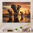 thumbnail image 1 of Designart "Elephant Forms Of Serenity II" Animals Metal Art Print, 1 of 5