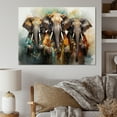 thumbnail image 1 of Designart "Elephants Sacred African Wall art I" African Canvas Art Print, 1 of 5