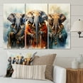 thumbnail image 1 of Designart "Elephants Sacred African Wall art II" African Art Living Room Set, 1 of 1