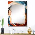 thumbnail image 1 of Designart "Ellipse Geometric Frequency Echoing Elegance II" Abstract Geometric Oversized Wall Mirror - Modern Abstract Entryway Big Wall Mirror - Multiple Color Options, 1 of 6