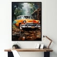 thumbnail image 1 of Designart "Emblematic Retro Auto Appeal" Car Vintage Floater Framed Canvas Prints, 1 of 5