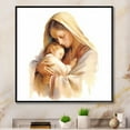 thumbnail image 1 of Designart "Embracing Mother Mary'S Devotion I" Christianity Floater Framed Canvas Art Print, 1 of 5