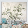 thumbnail image 1 of Designart "Embracing Muted Bamboo V" Bamboo Floater Framed Canvas Wall Art, 1 of 5