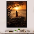 thumbnail image 1 of Designart "Embracing the Dawn Sunrise Beauty II" Portrait Floater Framed Canvas Art Print, 1 of 7