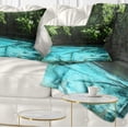 thumbnail image 1 of Designart Emerald Pond in Deep Forest - Landscape Photography Throw Pillow - 12x20, 1 of 5
