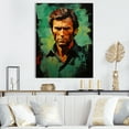 thumbnail image 1 of Designart "Emerald Portrait Of Eastwood" Pop Art Wall Art Prints, 1 of 7