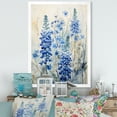 thumbnail image 1 of Designart "Enchanted Blue Bonnet Fields" Blue Bonnets Picture Framed Wall Art Prints, 1 of 5