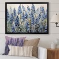 thumbnail image 1 of Designart "Enchanted Blue Bonnet Fields II" Blue Bonnets Picture Framed Canvas Art Print, 1 of 5
