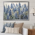 thumbnail image 1 of Designart "Enchanted Blue Bonnet Fields II" Blue Bonnets Picture Framed Canvas Art Print, 1 of 5