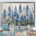 thumbnail image 1 of Designart "Enchanted Blue Bonnet Fields IV" Blue Bonnets Picture Framed Wall Art Prints, 1 of 5