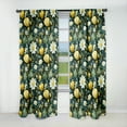 thumbnail image 1 of Designart "Enchanted Botanical Dream II" Botanical Blackout Green Curtain 1 Panel, 1 of 4