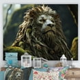 thumbnail image 1 of Designart "Enchanted Fantasy: Lion In The Wilderness" Animals Lion Canvas Prints, 1 of 7