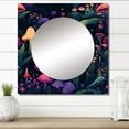 thumbnail image 1 of Designart "Enchanted Mushrooms Enchanted Forest I" Mushroom Square Mirror For Wall Decor - Large Pink Square Printed Wall Mirror Art - Square Traditional Mirror - Wall Mounted Square Large Mirror, 1 of 5