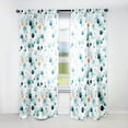 thumbnail image 1 of Designart "Enchanted Mystic Polka Dots" Polka Dots Room Darkening Curtain Single Panel, 1 of 6
