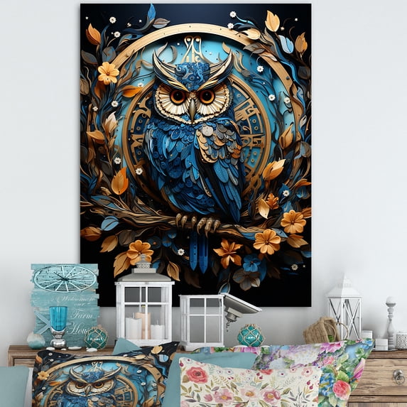 Designart "Enchanted Owl'S Fantasia" Animals Owl Canvas Prints