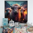 thumbnail image 1 of Designart "Enchanted Portrait Of Yaks" Yaks Floater Framed Canvas Wall Art, 1 of 5