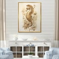 thumbnail image 1 of Designart "Enchanted Seahorse Elegance III" Animals Seahorse Floater Framed Canvas Prints, 1 of 5