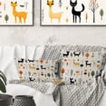 thumbnail image 1 of Designart "Enchanted Woodland I" Animal Print Printed Throw Pillow, 1 of 5