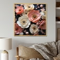 thumbnail image 1 of Designart "Enchanting Ranunculus Flowers II" Floral Floater Framed Wall Art Print, 1 of 7