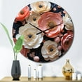 thumbnail image 1 of Designart "Enchanting Ranunculus Flowers II" Floral Oversized Wall Clock, 1 of 5