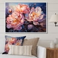 thumbnail image 1 of Designart "Enchanting Sunset Peonies II" Peonies Floater Framed Canvas Art Print, 1 of 5
