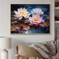 thumbnail image 1 of Designart "Enchantment In Lotus Waters I" Lotus Floater Framed Canvas Prints, 1 of 5