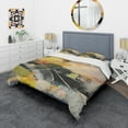 thumbnail image 1 of Designart 'End of the Orange Rainbow I' Glam Duvet Cover Set, 1 of 1