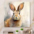 thumbnail image 1 of Designart "Endearing Rabbit II" Animals Metal Wall Decor, 1 of 5