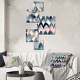 thumbnail image 1 of Designart "Endless Blue and White Geometry II" Modern Geometric Living Room Set, 1 of 5