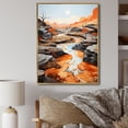 thumbnail image 1 of Designart "Endless Journey Along the Meandering River II" Landscape & Nature Floater Framed Canvas Print, 1 of 7