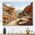 thumbnail image 1 of Designart "Endless Journey Through the Canyon" Landscapes Canvas Print, 1 of 5