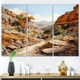 thumbnail image 1 of Designart "Endless Journey Through the Canyon" Landscapes Metal Wall Decor Set, 1 of 5