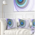 thumbnail image 1 of Designart Endless Tunnel Purple Ripples - Abstract Throw Pillow - 18x18, 1 of 5