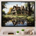 thumbnail image 1 of Designart "England Cotswold beautyengland Landscape II" England Floater Framed Wall Art Living Room, 1 of 7