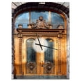 thumbnail image 1 of Designart 'Engraved Pattern' Modern wall clock, 1 of 3