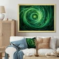 thumbnail image 1 of Designart "Enigmatic Spiral In Emerald I" Abstract Spirals Picture Framed Wall Decor, 1 of 1