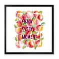 thumbnail image 1 of Designart 'Enjoy Every Moment Over Colorful Flowers' Traditional Framed Art Print, 1 of 4