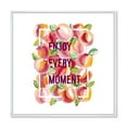 thumbnail image 1 of Designart 'Enjoy Every Moment Over Colorful Flowers' Traditional Framed Canvas Wall Art Print, 1 of 5