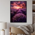 thumbnail image 1 of Designart "Enveloped in Enchanting Lavender" Landscape & Nature Floater Framed Canvas Print, 1 of 7