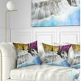 thumbnail image 1 of Designart Erawan Waterfall - Landscape Photography Throw Pillow - 18x18, 1 of 5