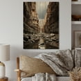 thumbnail image 1 of Designart "Eroded Beauty Canyon Photo art painting I" Landscape & Nature Print on Natural Pine Wood, 1 of 5