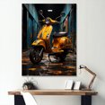 thumbnail image 1 of Designart "Escape On Two Wheels I" Scooter Wall Art Living Room, 1 of 7
