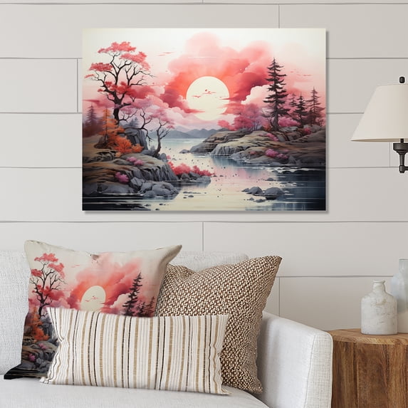 Designart "Escaping to the Countryside I" Countryside Metal Art Print